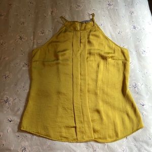 Chartreuse Halter Neck Tank Top - Size L